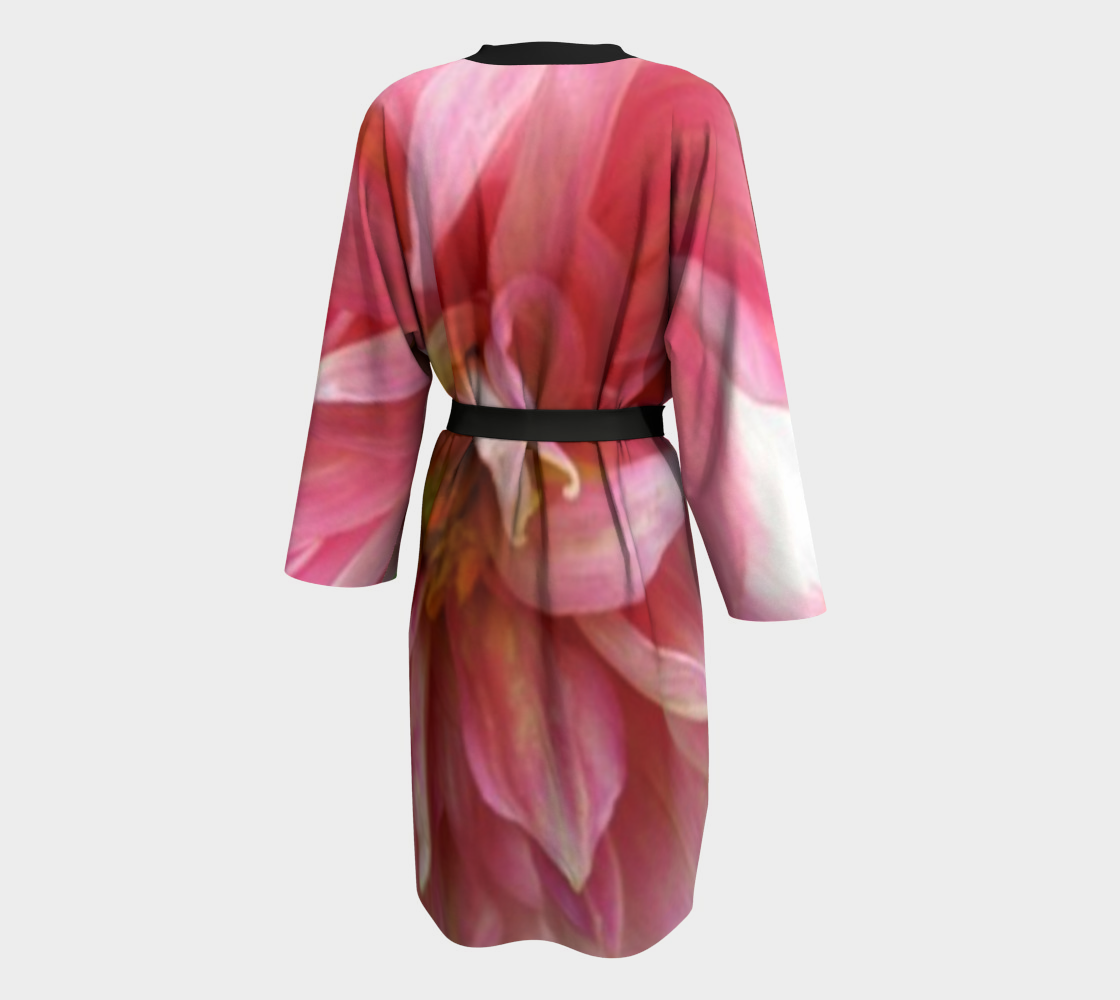 Pink Dahlia Peignoir - Streetside Apparel
