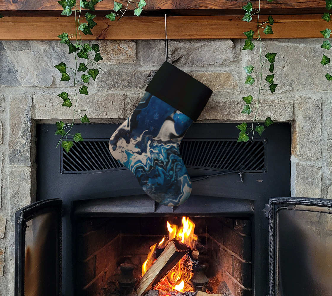 Blue Fantasy Stocking - Inspiring Designs