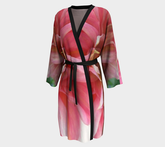 Pink Dahlia Peignoir - Streetside Apparel
