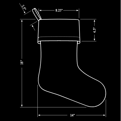 Blue Fantasy Stocking - Inspiring Designs