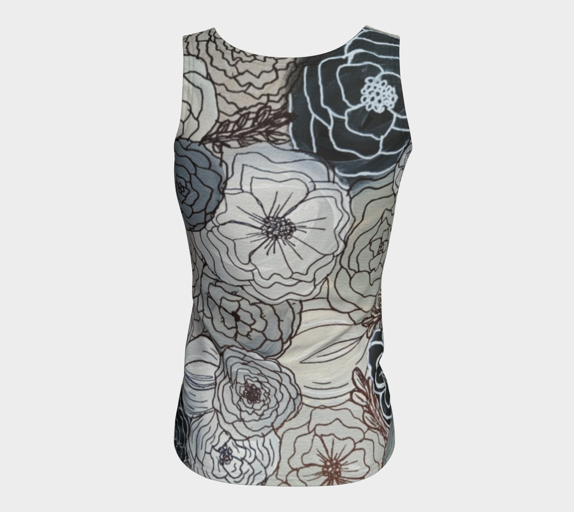 Floral Sketch Tank - Inspiring Designs