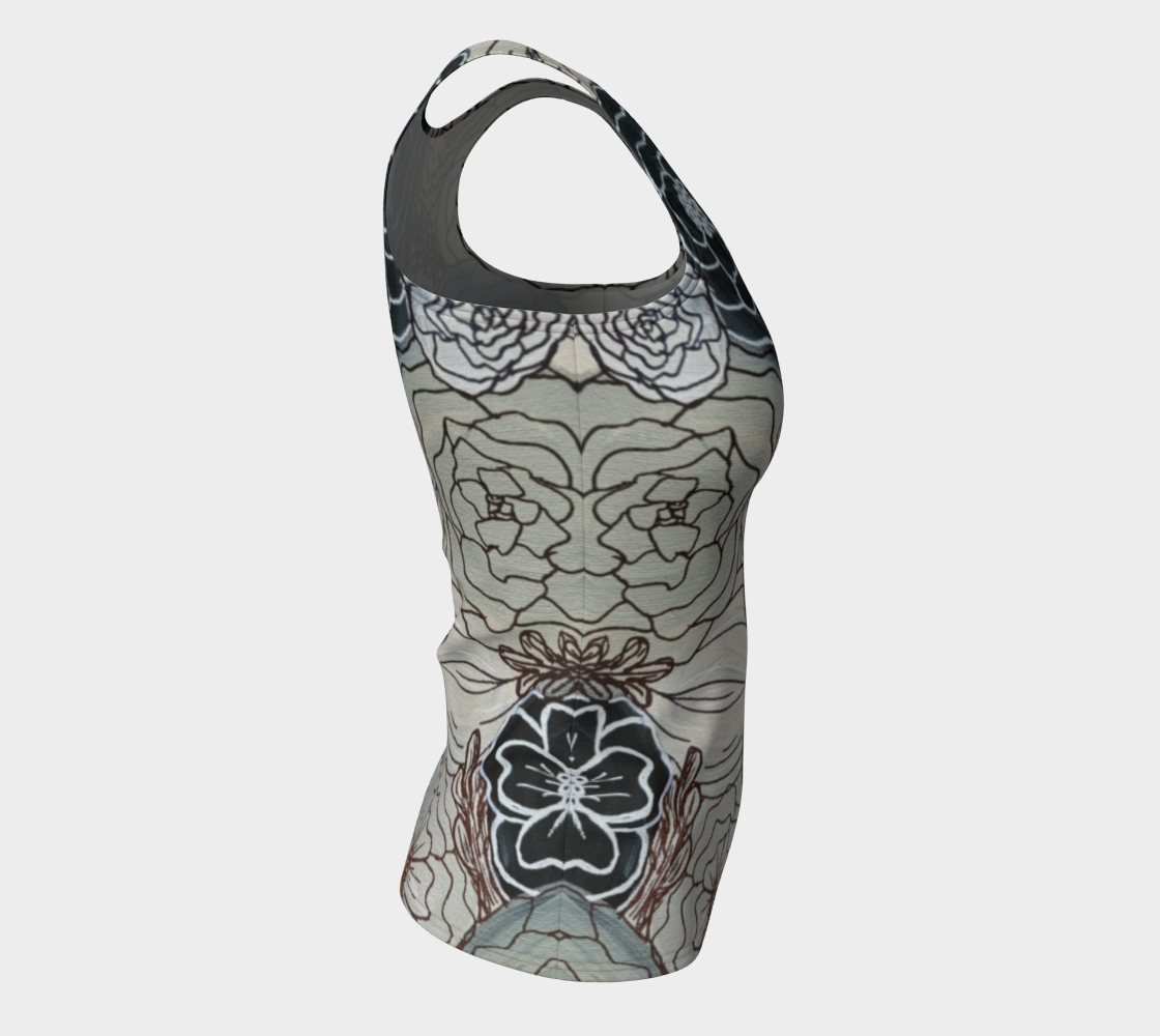 Floral Sketch Tank - Inspiring Designs