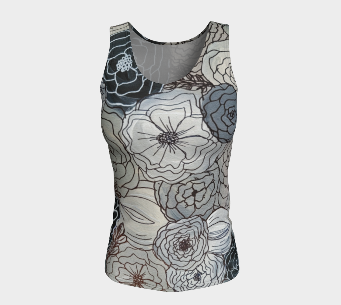 Floral Sketch Tank - Inspiring Designs